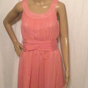 PICK 3 FOR $25 MICHAEL K HALTERS PEACH DRESS SZ L